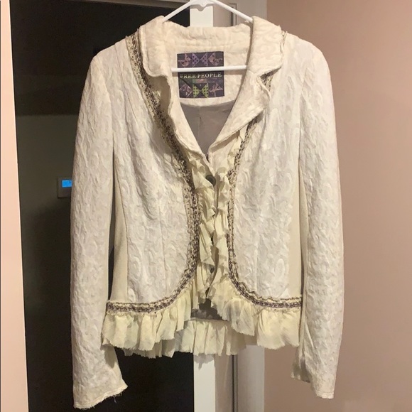 Free People Jackets & Blazers - Free People Cream Blazer